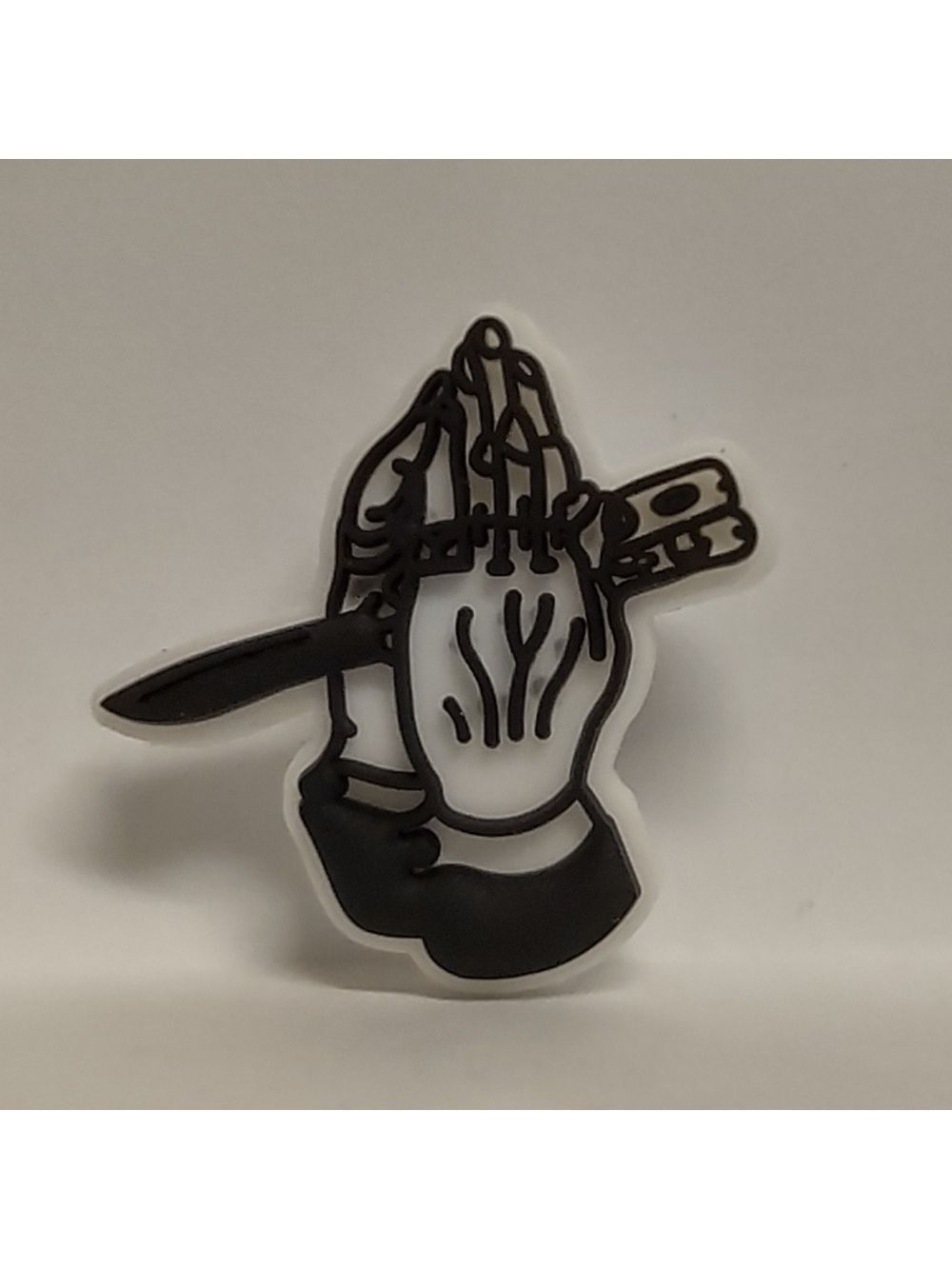5/$5 Gothic Hand Knives Prayer Croc Shoe Charm Jibbitz